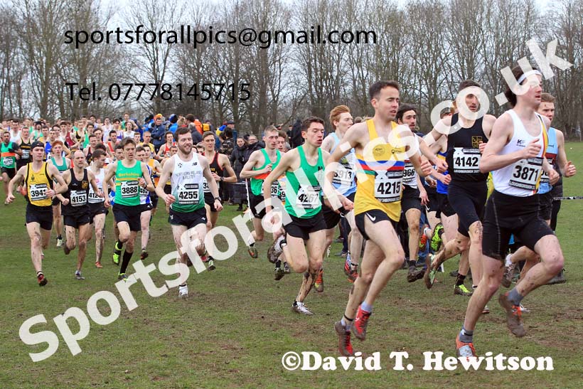 Senior Mens 2023 UK CAU Inter Counties Cross Country Champs, Prestwold Hall, Loughborough. Photo: David T. Hewitson/Sports for All Pics